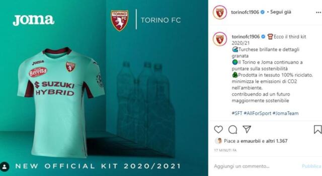 Toro, svelata la terza maglia per la stagione 2020/2021