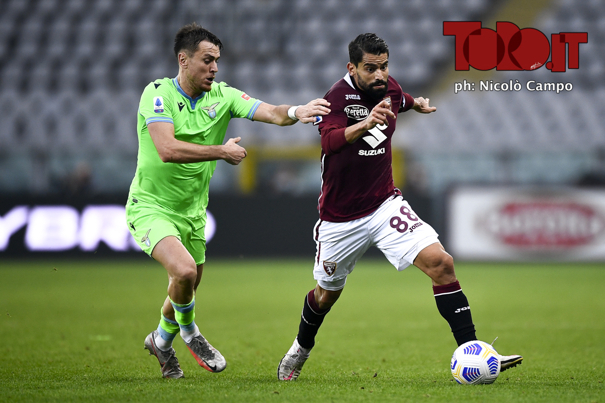 Tomas Rincon e Patric in Torino-Lazio 3-4, serie A 2020/2021