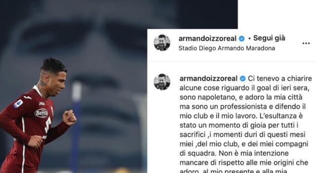 Izzo sull’esultanza: “Adoro Napoli ma difendo il mio club”