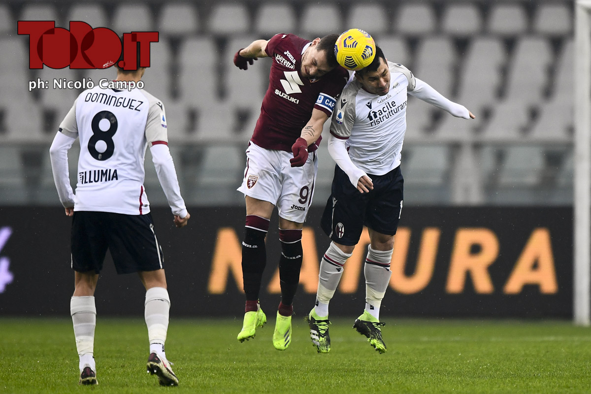 Andrea Belotti e Gary Medel in Torino-Bologna