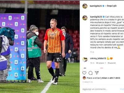 Insulti a Glik per l’esultanza. Il difensore: “Vi ho sempre rispettato”