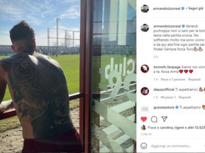 Izzo salta la Fiorentina: il messaggio ai compagni sui social