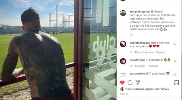 Izzo salta la Fiorentina: il messaggio ai compagni sui social