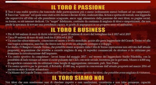 Presidente cercasi, appello dei tifosi su Milano Finanza: &#8220;Il Toro, un valore senza tempo&#8221;
