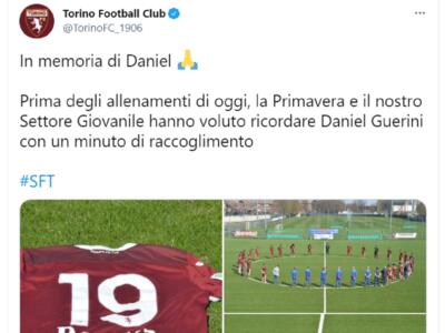 Torino, un minuto di silenzio per Daniel: il settore giovanile ricorda Guerini