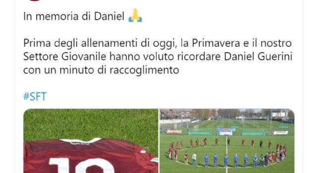 Torino, un minuto di silenzio per Daniel: il settore giovanile ricorda Guerini