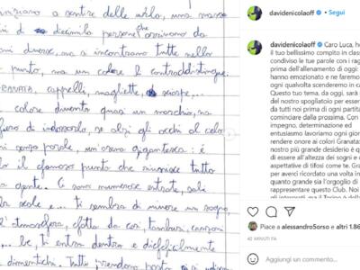 Luca, 11 anni, e il suo tema per il Toro. Nicola: “Lo leggeremo prima di ogni partita”