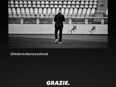 Bonazzoli ai saluti: ecco il messaggio sui social