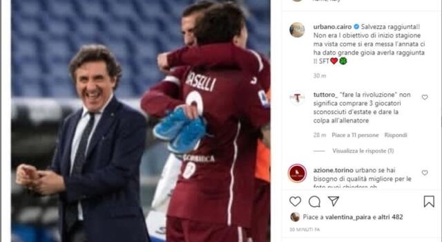 Cairo: “La salvezza non era l’obiettivo di inizio stagione”