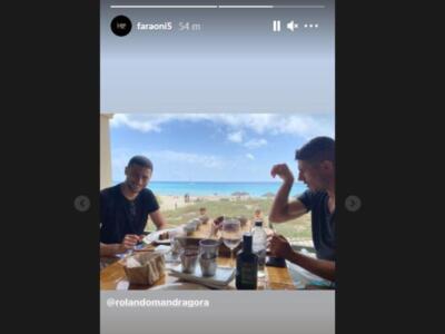 Mandragora va “a lezione” di Juric con Faraoni: l’incontro in vacanza