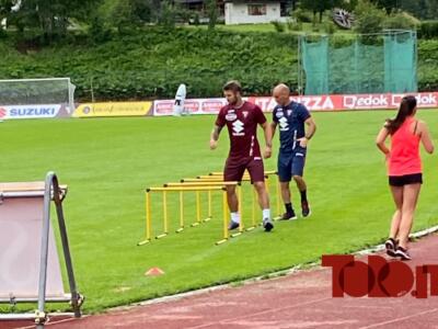 Santa Cristina: primo allenamento per Linetty, il resto della squadra lavora in piscina