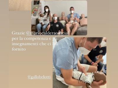 Belotti, con Giorgia fa un corso di primo soccorso: le FOTO