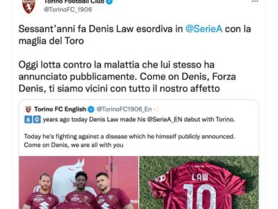 Il Toro vicino a Denis Law: ha confessato di essere malato