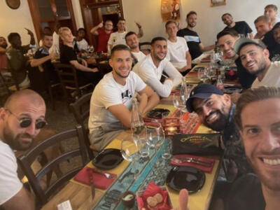 Ansaldi, compleanno con squadra e staff