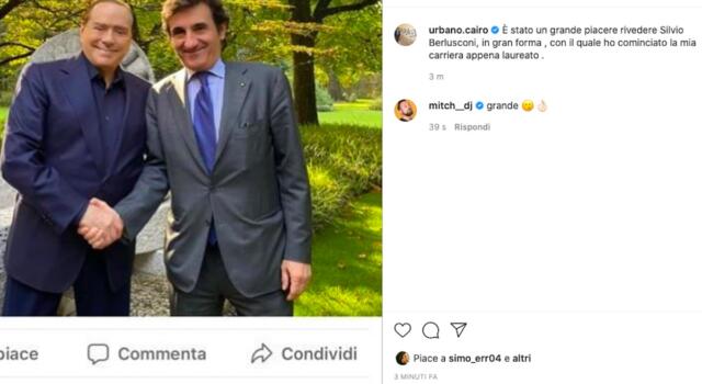 Cairo ad Arcore in visita da Berlusconi