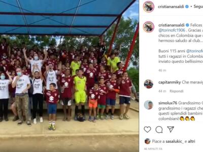 Torino, gli auguri dei bambini dalla Colombia: “Alé Toro!” – VIDEO