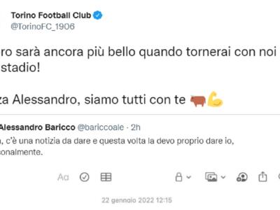 Baricco: “Ho la leucemia”. Il Toro: “Siamo tutti con te”