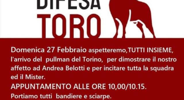 Belotti, il sostegno dei tifosi prima del Cagliari: “Tutti ad aspettare il pullman del Toro”