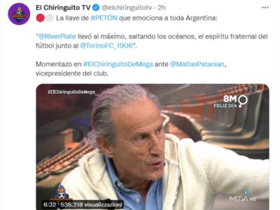 Torino e River, il racconto dell’amicizia in una tv spagnola: e il dirigente del Mas Grande si commuove