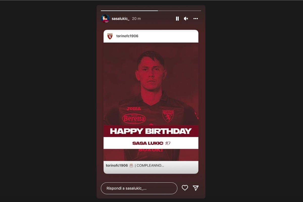 Lukic, storie Instagram