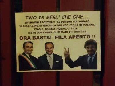 Fila chiuso, striscioni contro Cairo, Cirio e Lo Russo: “Vi ricordate di noi solo quando c’è da votare”