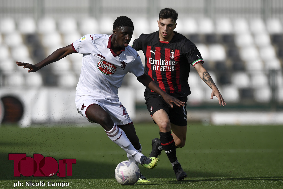 Ali Dembele e Antonio Galea, Torino-Milan Primavera