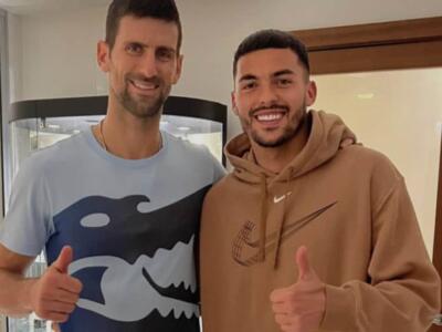 Torino, Radonjic incontra Djokovic: la foto su Instagram