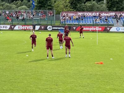 Torino a Pinzolo, l’allenamento mattutino: squadra divisa in due gruppi