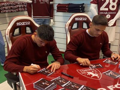 Bellanova e Ricci: pomeriggio di autografi e foto al Torino FC Store