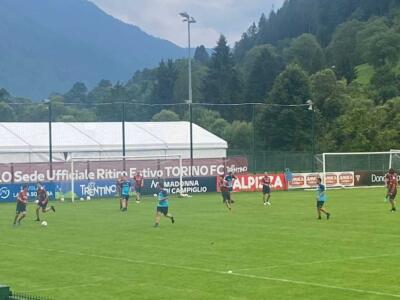 Pinzolo, Vanoli torna calciatore: in partitella si esalta il team manager Andreini