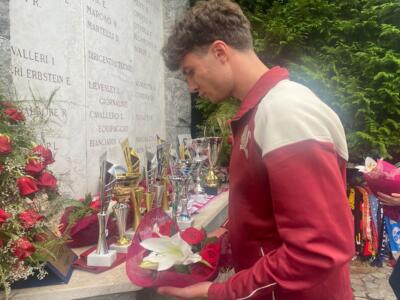 Dalla Vecchia e Aghem leggono i nomi dei caduti a Superga / VIDEO