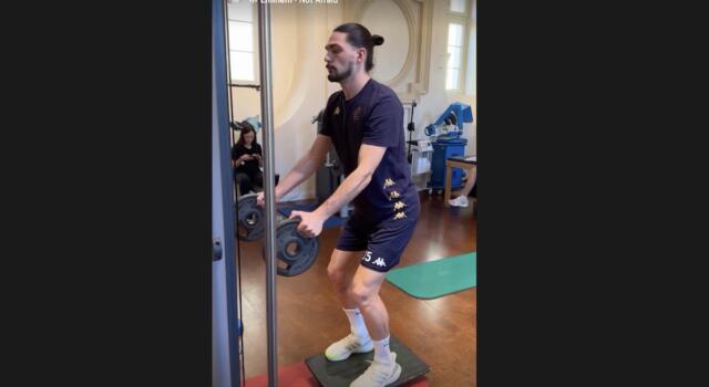 Sazonov si allena per rientrare dopo l’infortunio al crociato