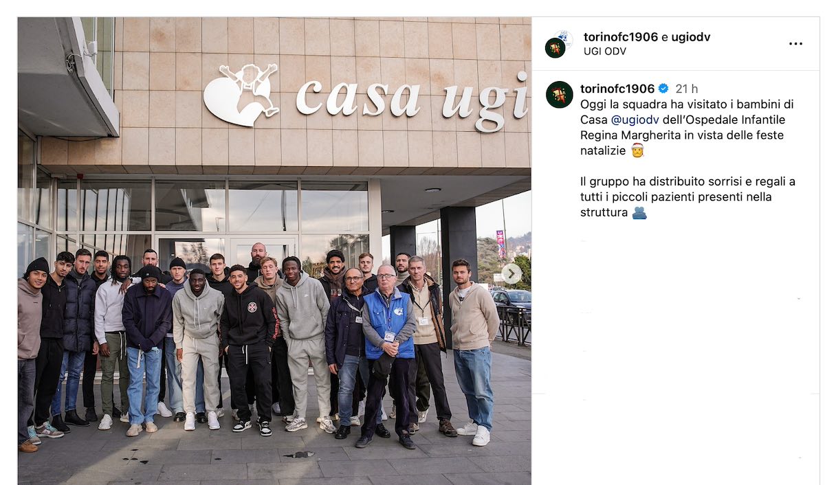 Torino, il ricordo dello scudetto diventa solidarietà: donati 40 mila euro a UGI
