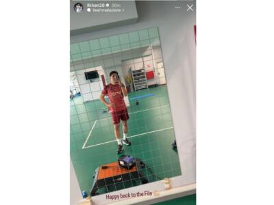 Ilkhan torna ad allenarsi al Fila: “Happy back”