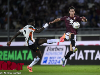 Vlasic risponde a Perez, Torino-Venezia finisce 1-1 dopo un primo tempo orribile