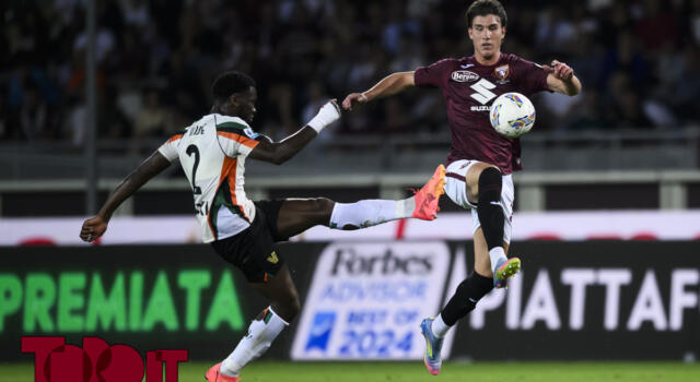 Vlasic risponde a Perez, Torino-Venezia finisce 1-1 dopo un primo tempo orribile