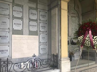 Torino, commemorazione al Cimitero Monumentale per i Caduti di Superga