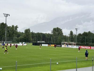 L’allenamento del Torino a Prato allo Stelvio: rifinitura in vista della Cremonese