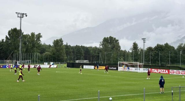L’allenamento del Torino a Prato allo Stelvio: rifinitura in vista della Cremonese