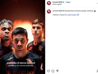Torino, ecco la terza maglia: è un omaggio all’amicizia col River Plate