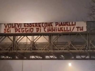 Toro, lo striscione contro Cairo: “Volevi essere come Pianelli…”