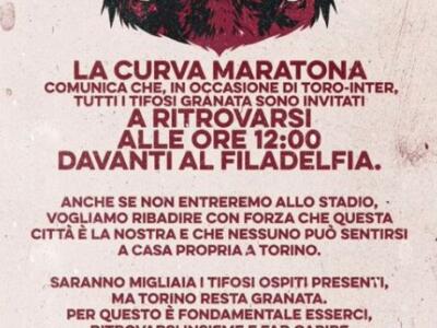 La Maratona: “Questa è la nostra città, domenica alle 12 tutti al Filadelfia”