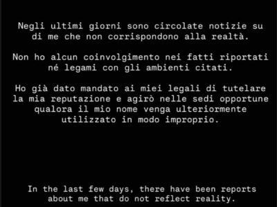 Pedersen: “Nessun coinvolgimento nei fatti riportati”
