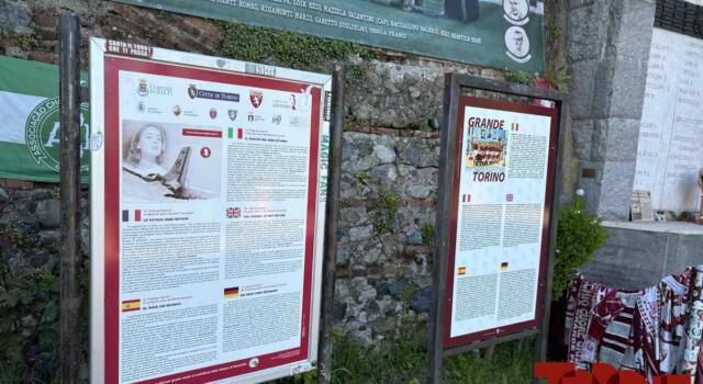 Torino, riparato il totem vandalizzato sul colle di Superga