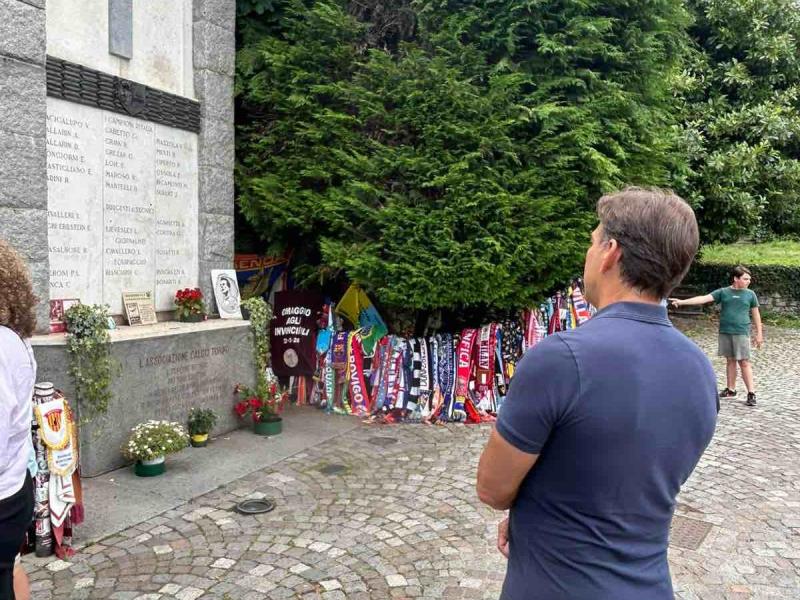 Martin Vazquez a Superga: FOTO e VIDEO