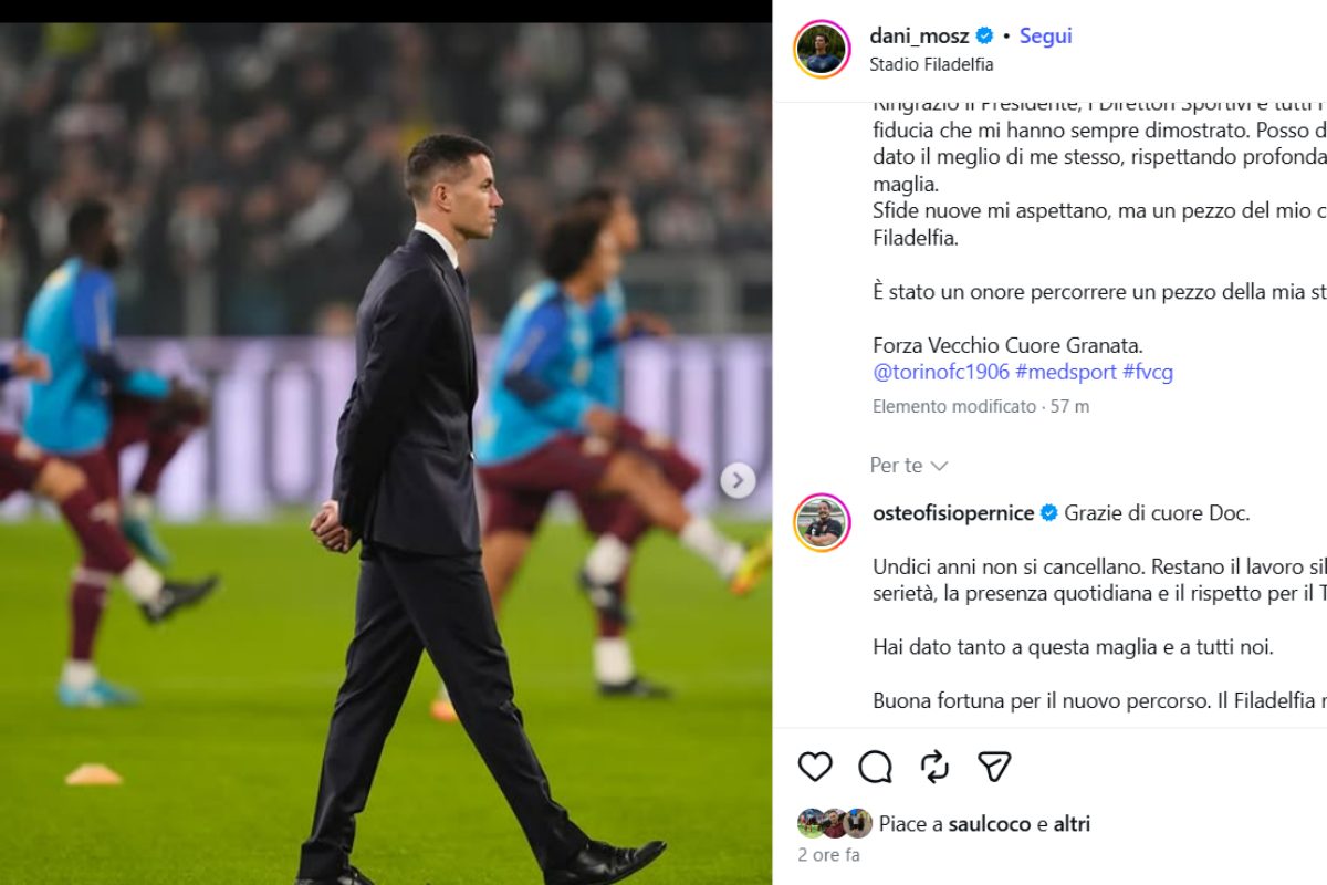 Mozzone saluta il Toro: “Un pezzo del mio cuore lo lascio al Filadelfia”