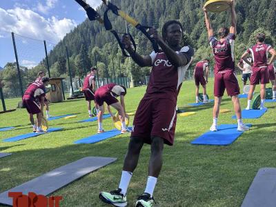 Pinzolo, l’allenamento mattutino: seduta di scarico e palestra