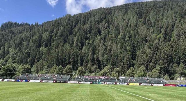 Pinzolo, l’allenamento mattutino: tattica sul campo principale