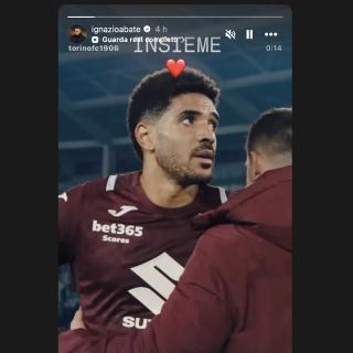 Il messaggio di Abate sui social: “Insieme”