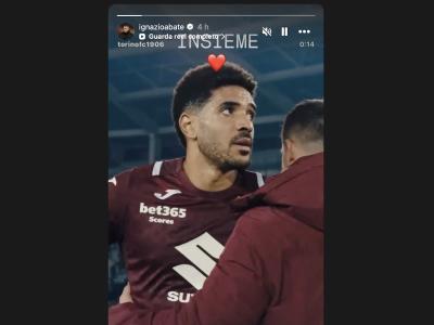 Il messaggio di Abate sui social: “Insieme”